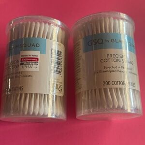 2 GSQ by Glamsquad Precision Cotton Swabs 200 Cotton Swabs Selected + Perfected